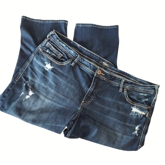 EUC Silver Suki Capri Womens Jeans - Picture 2 of 5